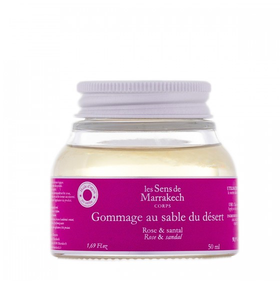 Rose and sandalwood desert sand body scrub