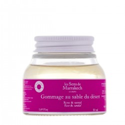 Rose and sandalwood desert sand body scrub