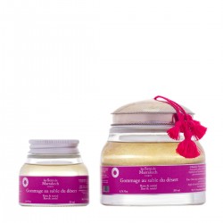 Rose and sandalwood desert sand body scrub