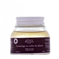 Amber and musk desert sand body scrub