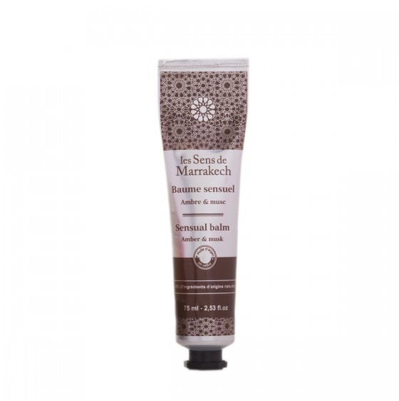 Amber and musk sensual balm