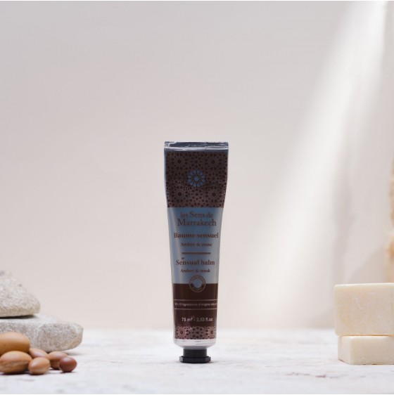 Amber and musk sensual balm