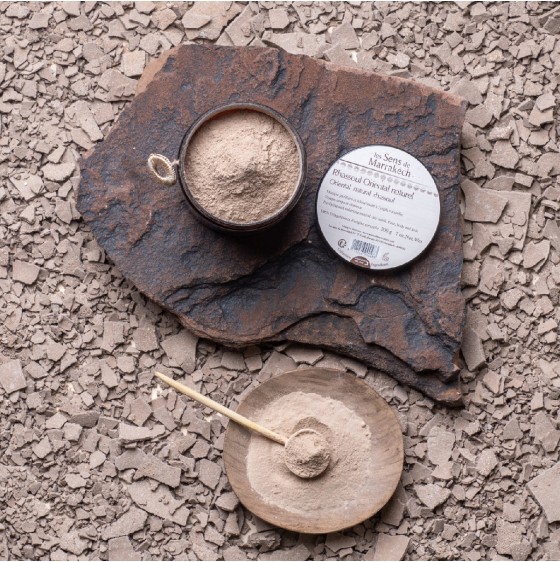 Natural Rhassoul clay from Morocco