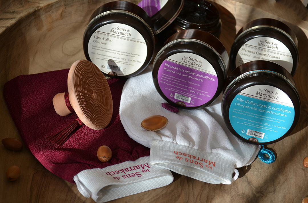 Les produits pour un hammam traditionnel marocain