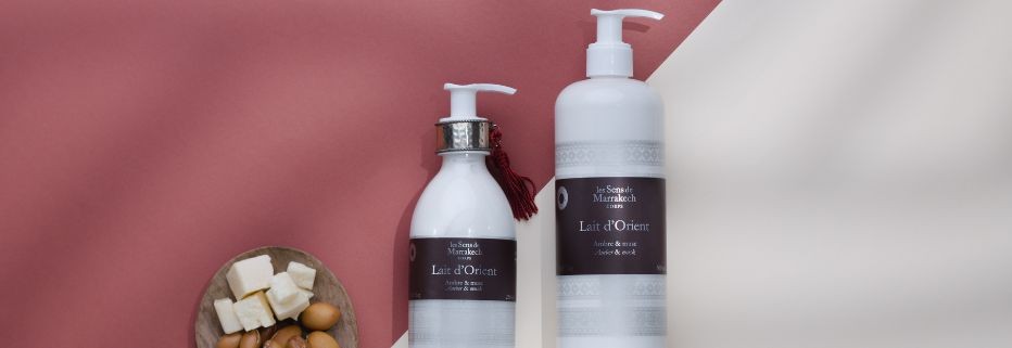 Laits corps aux ingrédients naturels pour peau nourrie