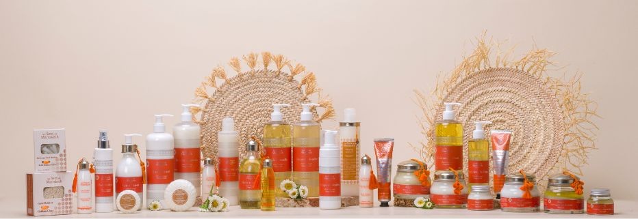 Orange blossom range all natural beauty products