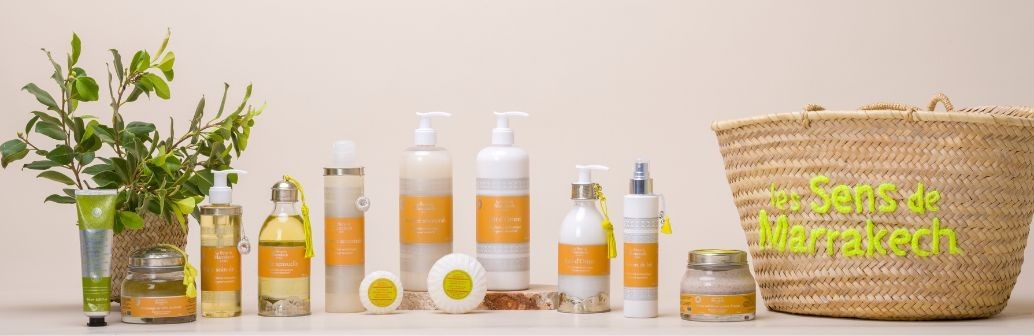 Fragrant mandarin beauty products, based on natural ingredients