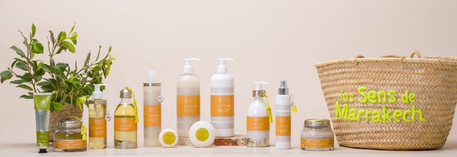 Fragrant mandarin beauty products, based on natural ingredients